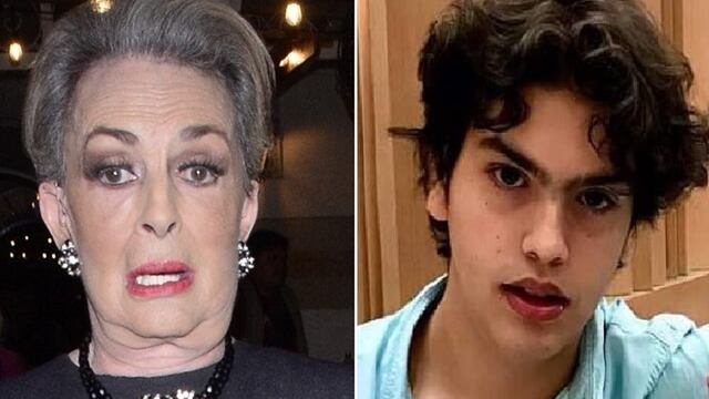 Talina Fernández y su nieto José Emilio Fernández