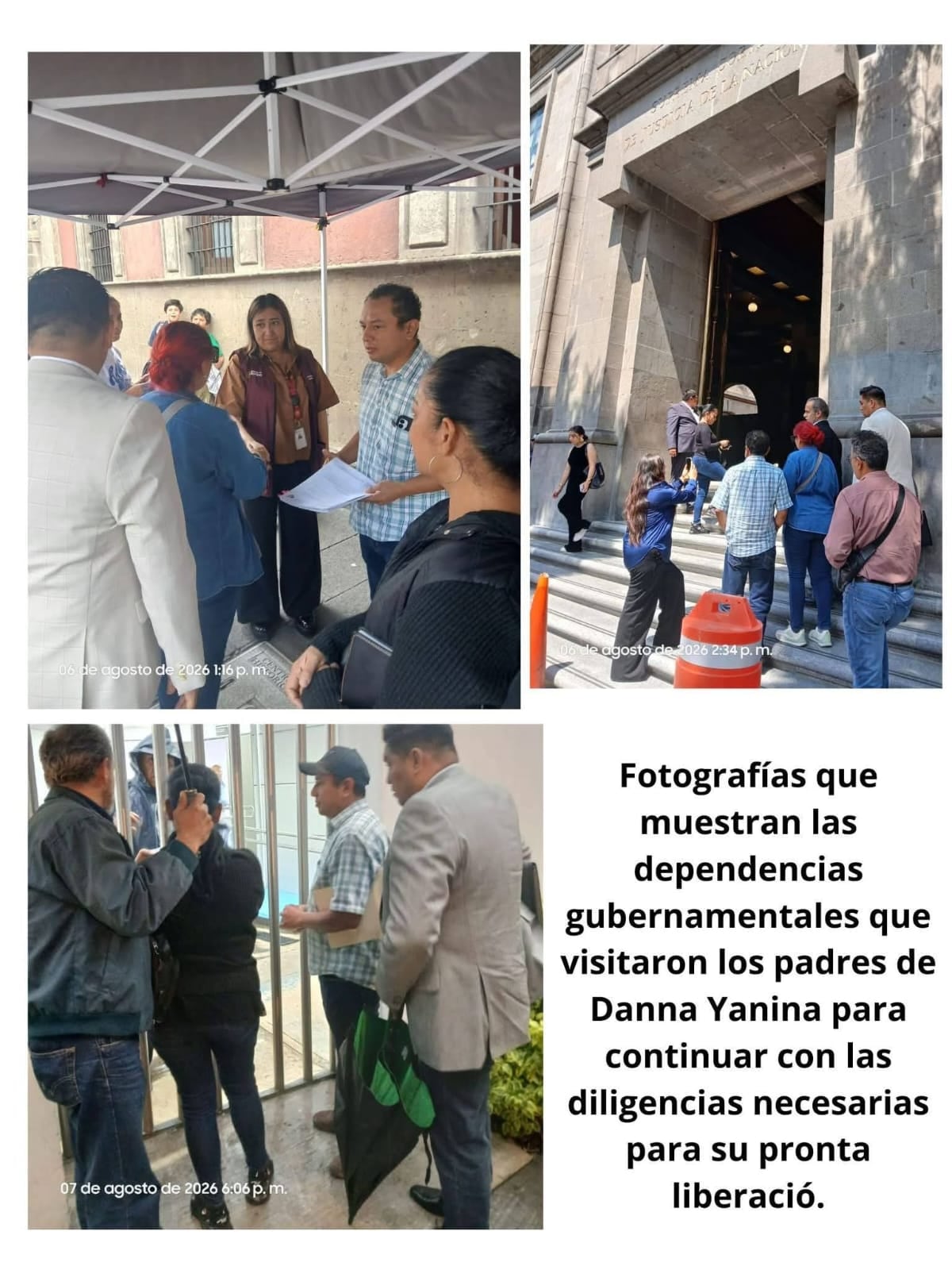 Padres de Danna Yanina llevan su caso a la SCJN y CNDH para pedir su liberación