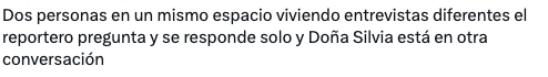 Usuarios critican la entrevista a Silvia Pinal.