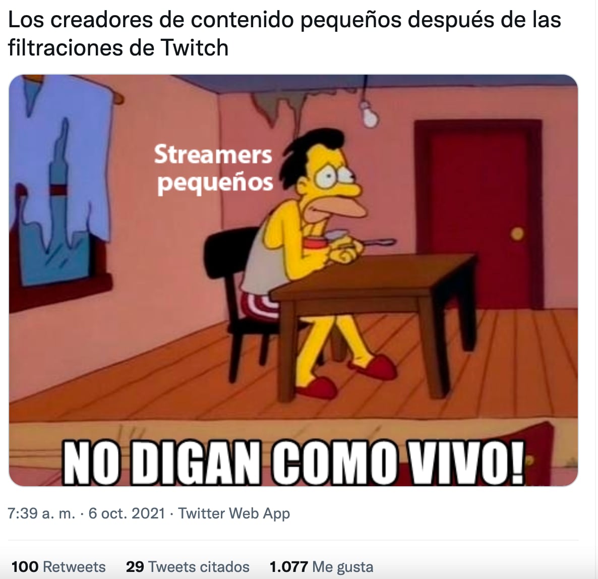 Memes de la filtración de Twitch