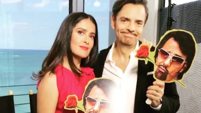 Salma Hayek y Eugenio Derbez