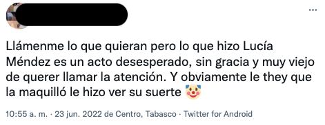 Burla a Lucía Méndez