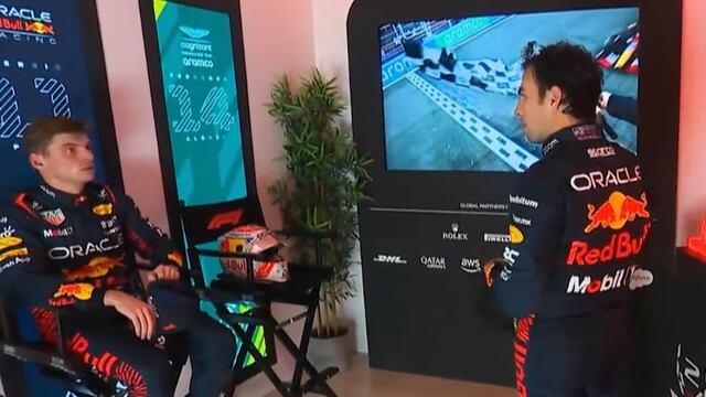 Max Verstappen y Checo Pérez.