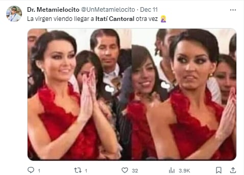 Memes de Itatí Cantoral cantando ‘La Guadalupana