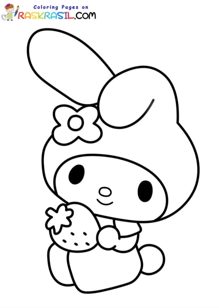 10 dibujos de My Melody, la mejor amiga de Kuromi y Hello Kitty