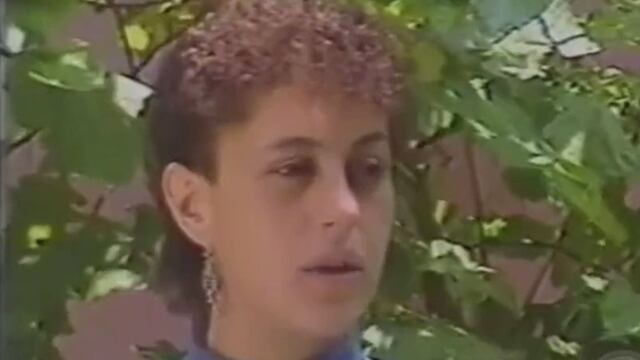 Sheinbaum en 1986. Imagen tomada de video en que ella defiende a la UNAM