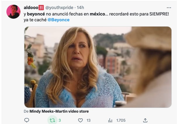 Beyoncé provoca memes porque su Renaissance Tour 2023 dejó en visto a México
