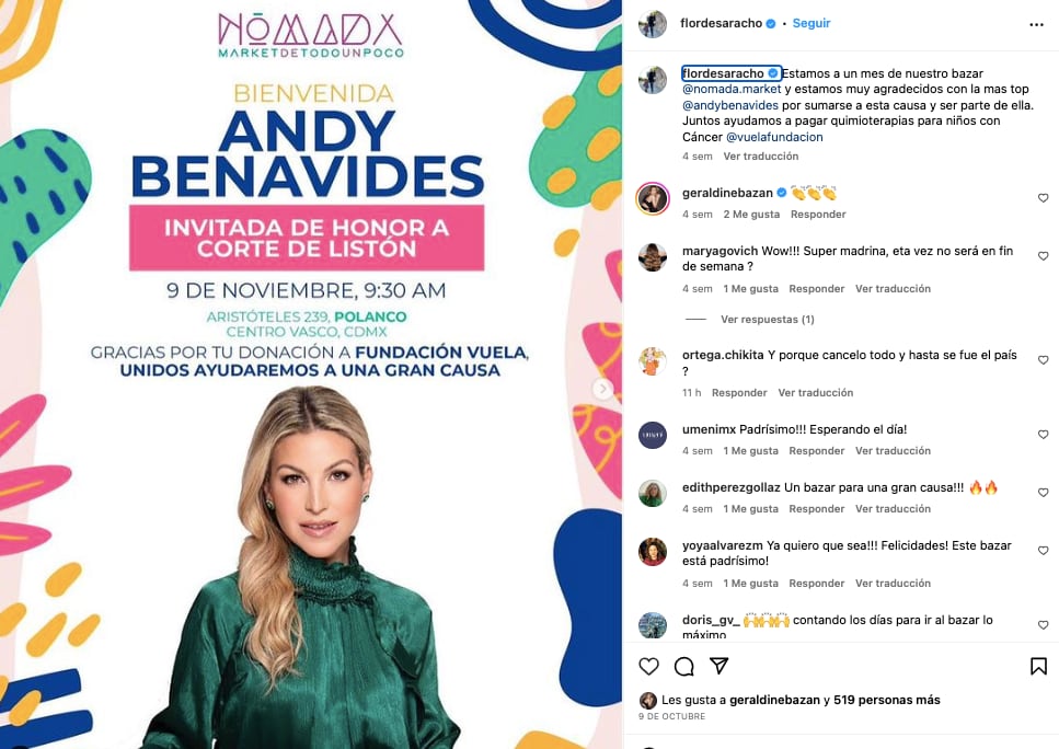 Florencia de Saracho se va sorpresivamente de México