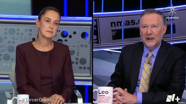 Claudia Sheinbaum se enfrenta a Leo Zuckermann en Tercer Grado