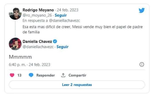 Ponen en duda señalamiento de Daniella Chávez sobre Lionel Messi