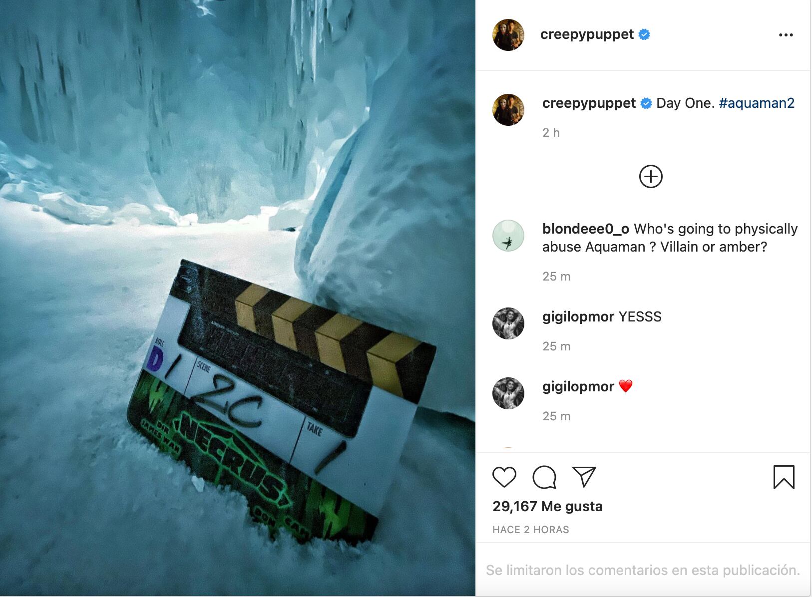 Inicio de grabaciones de 'Aquaman and the Lost Kingdom'