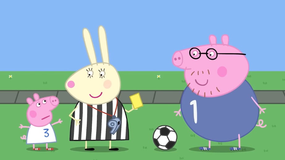Peppa Pig por el juego de México vs Internacional