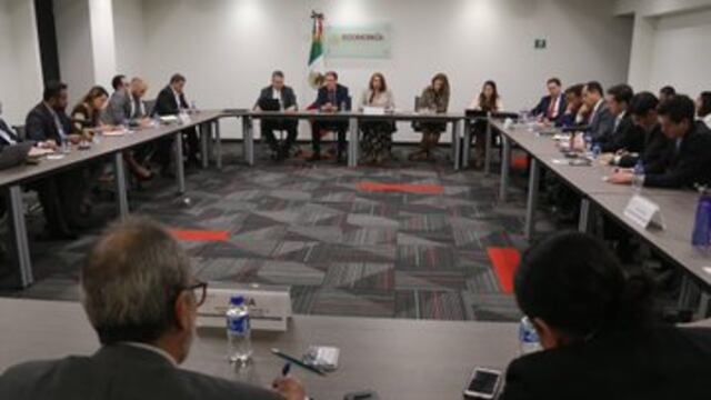 Reunión en la Secretaría de Economía.