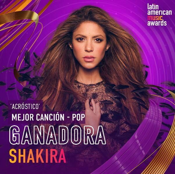 Latin American Music Awards 2024: Shakira gana a Mejor Canción – Pop