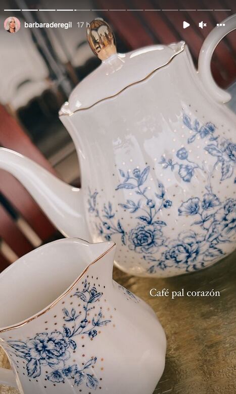 Bárbara de Regil toma café para el corazón.