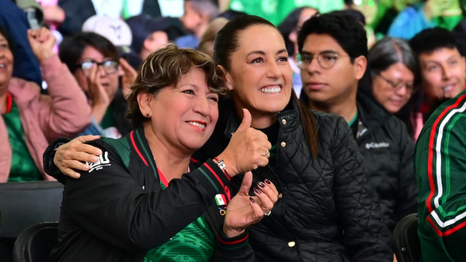 ¿Y si sí? Claudia Sheinbaum y Delfina Gómez apoyan al Tri desde el Fut Fest de Nezahualcóyotl