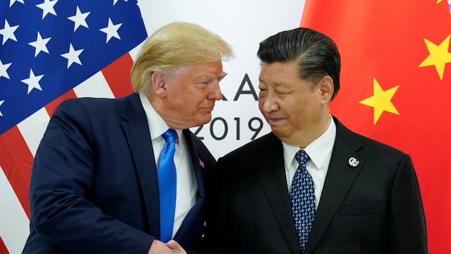 Donald Trump y Xi Jinping, presidente de China
