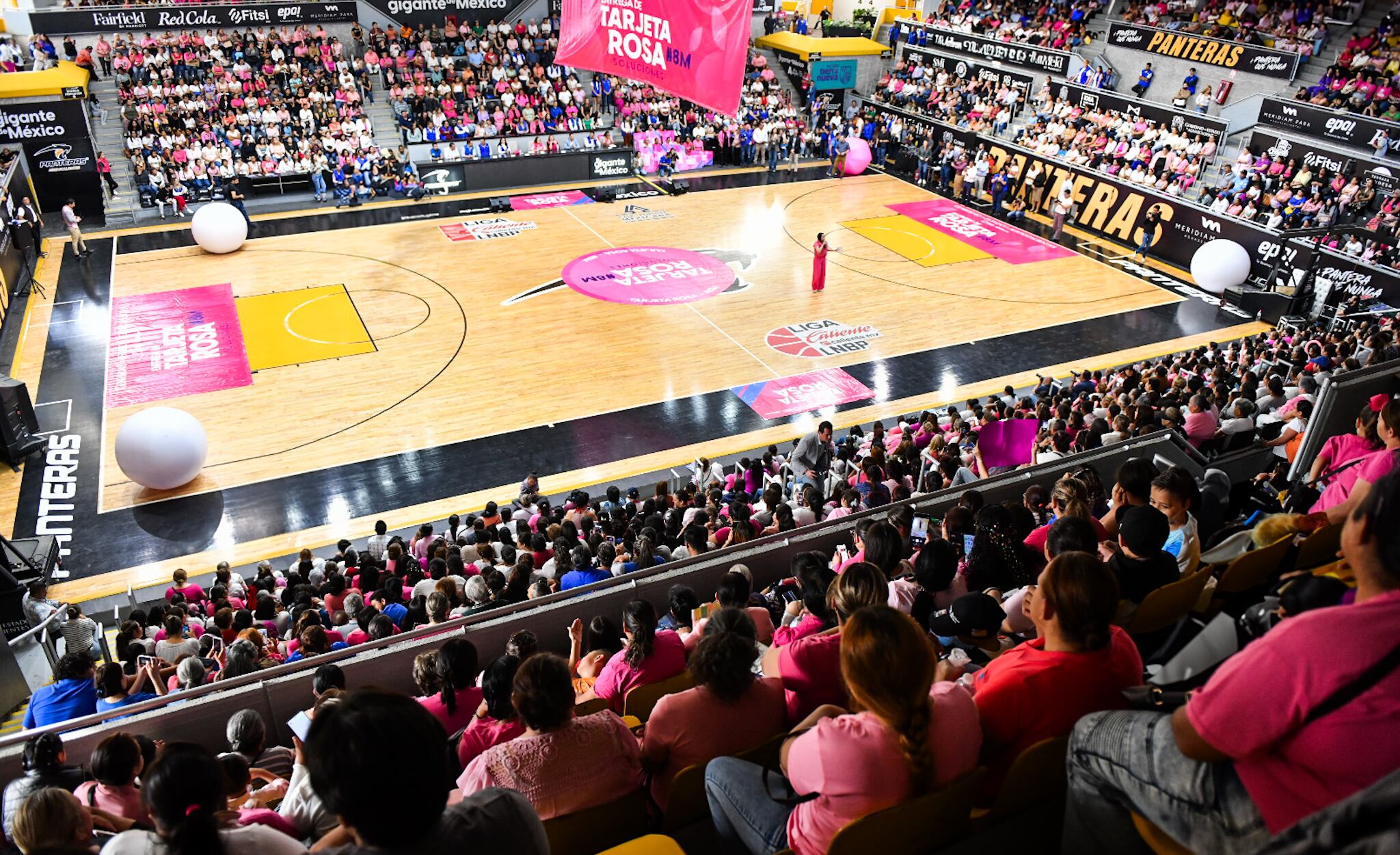 Tere Jiménez entrega tarjetas rosas a mujeres de Aguascalientes