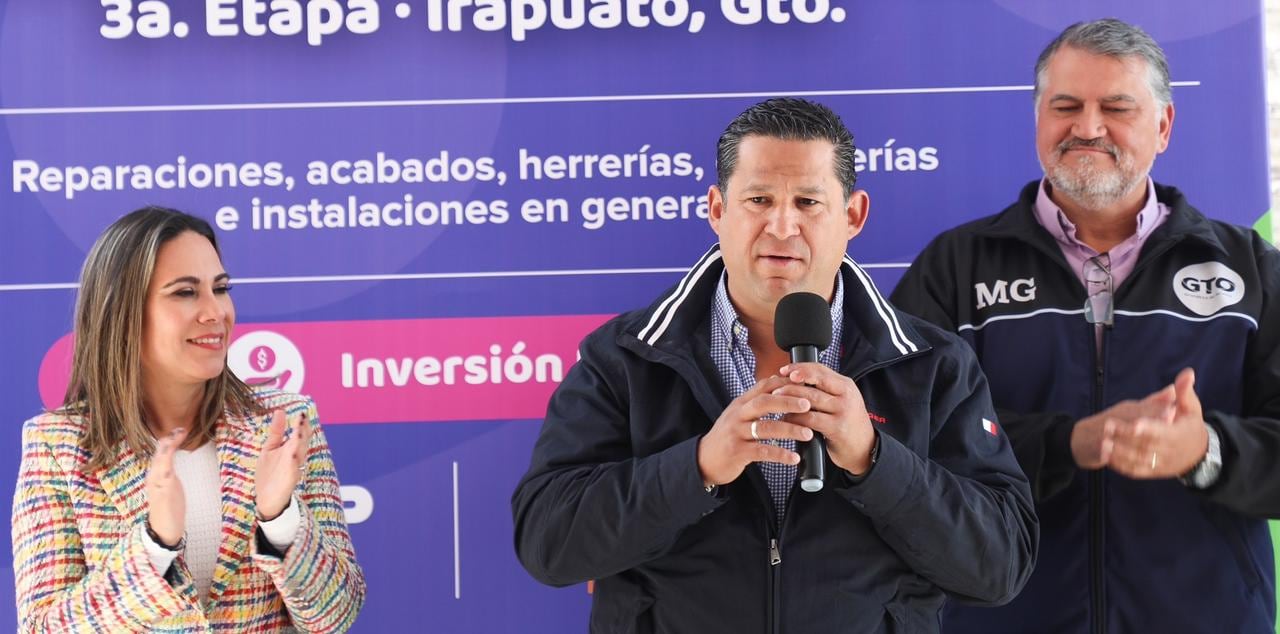 Diego Sinhue entrega obras en Irapuato