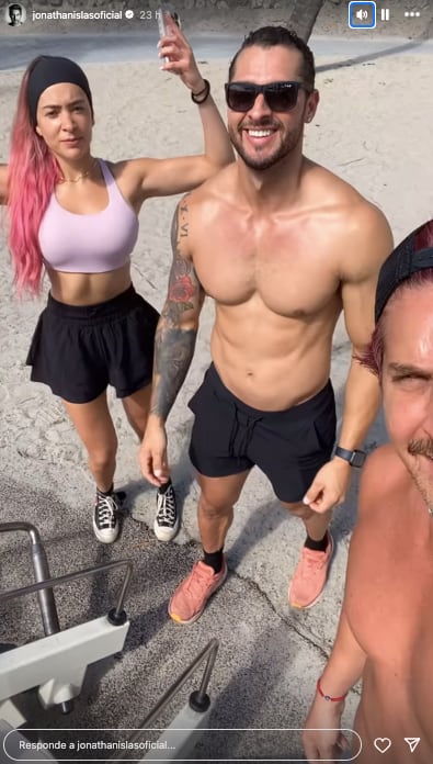 Jonathan Islas con Ferny Graciano