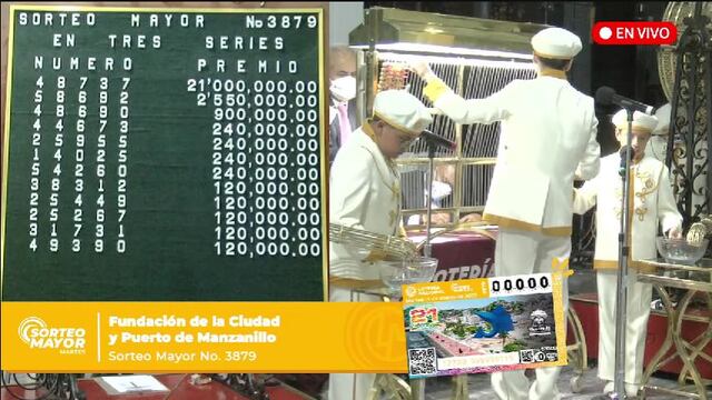Resultados Sorteo Mayor 3879 de Lotería Nacional en vivo: ganadores de hoy, 14 de marzo