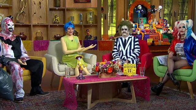 Conductores de Ventaneando festejan Día de Muertos