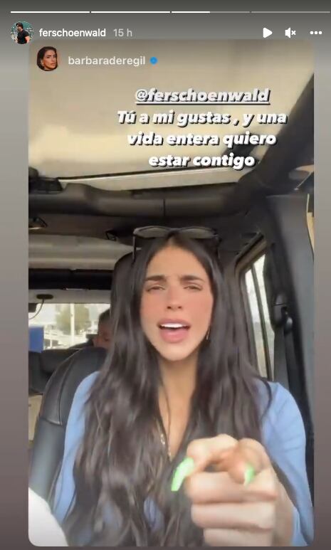 Fernando Schoenwald comparte post de Bárbara de Regil pero no dice nada.