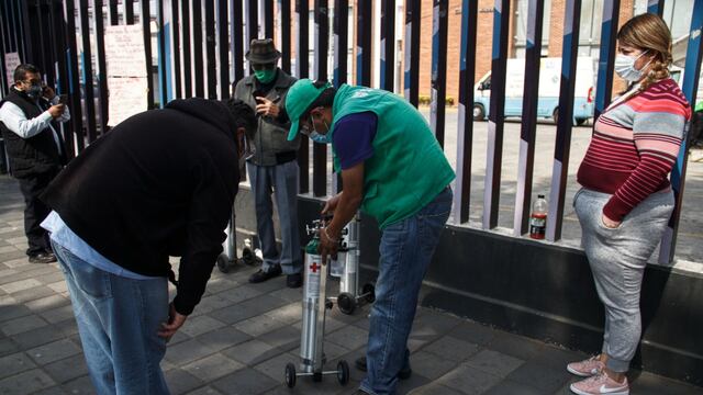 Tanques de oxígeno en CDMX