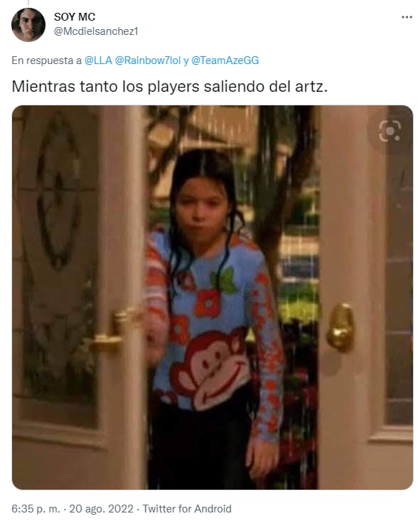 Memes por la inundación Artz Pedregal y suspensión de partida League of Legends