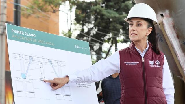 Claudia Sheinbaum en la supervisión de los trabajos de rehabilitación de la línea 12 del Metro de la CDMX