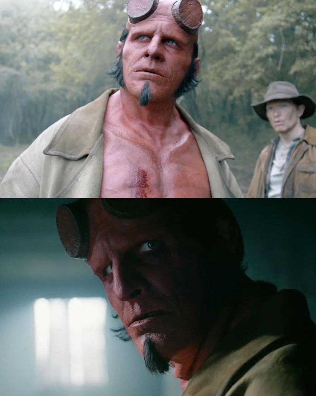 Así se ve Jack Kesy como Hellboy para Hellboy The Crooked Man