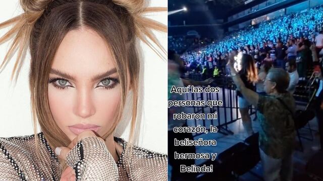 Belinda conquista el corazón de una abuelita