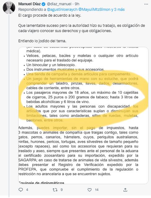 Usuarios critican a cibernauta que denunció extorsión en Aduana de Cancún a extranjeros; “el cargo procede de acuerdo a la Ley”