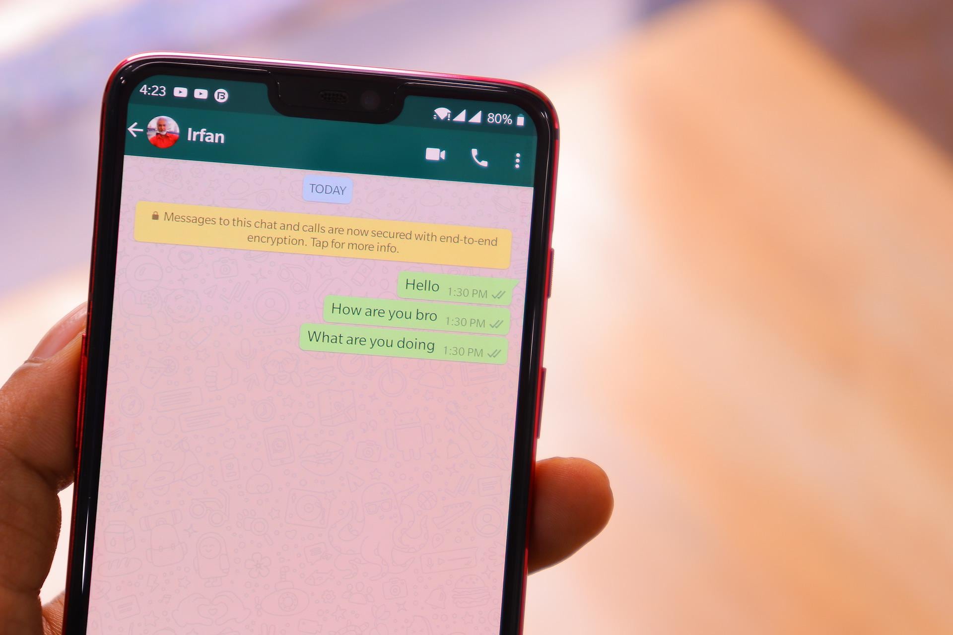 Chat de WhatsApp