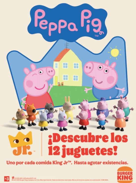 Peppa Pig en Burger King