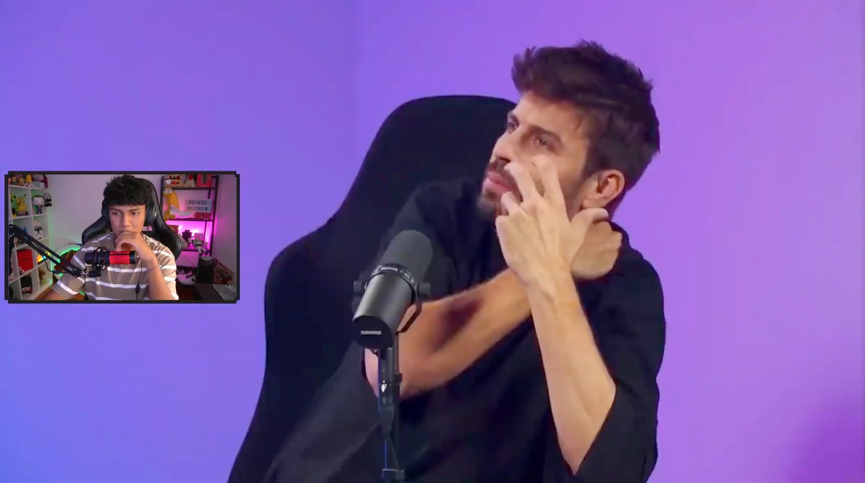 Gerard Piqué en 'Charlando tranquilamente' con Ibai Llanos