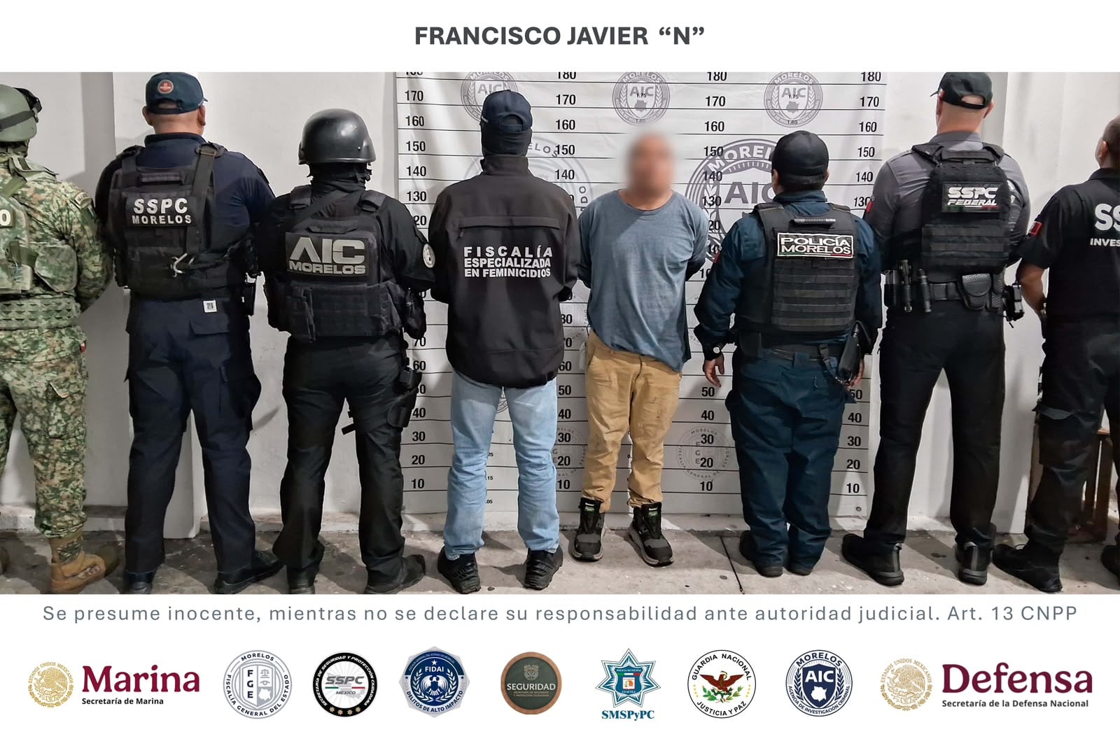 Francisco Javier Meléndez ingresa a penal de Cuautla por feminicidio de Claudia Tacoronte