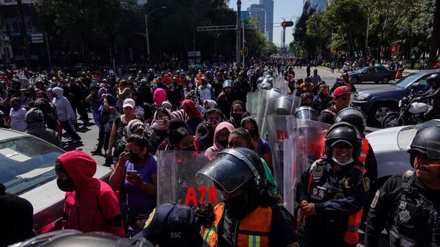 Feministas en el Red Bull Show Run en CDMX 2021