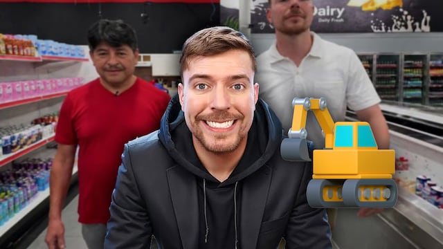 MrBeast premia a Juan García con una excavadora tras 202 días encerrado en un supermercado