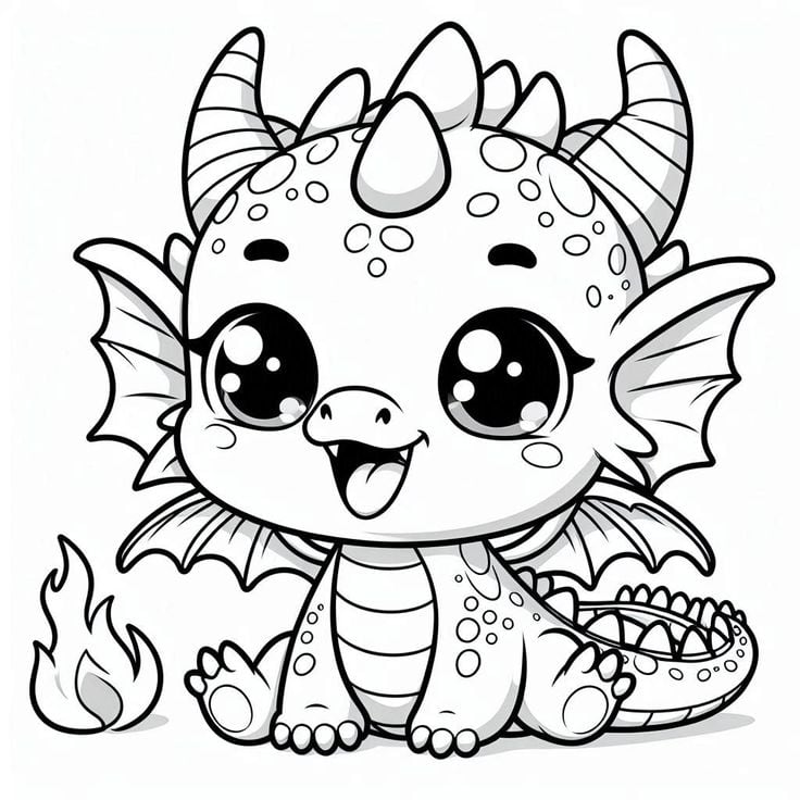 Dibujos de Paw Patrol y dragones bebés para colorear