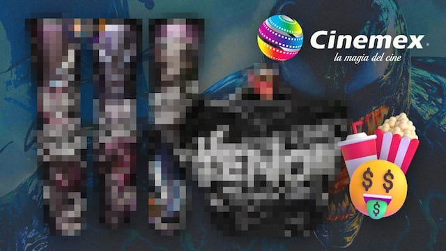 Así lucen la palomera y vasos coleccionables de Venom 3 en Cinemex para el estreno de The Last Dance