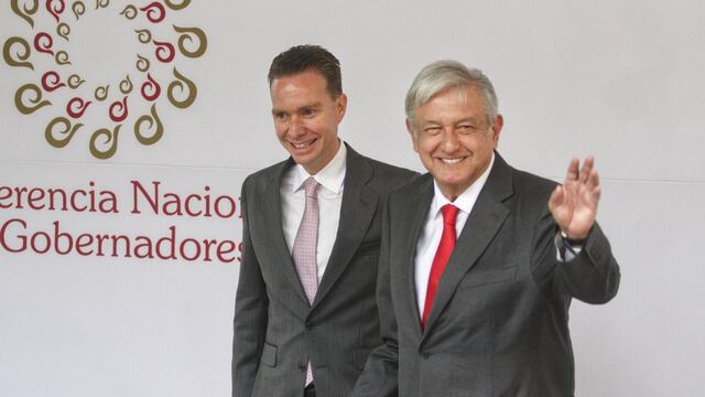 Imagen de archivo de Manuel Velasco Coello y Andrés Manuel López Obrador