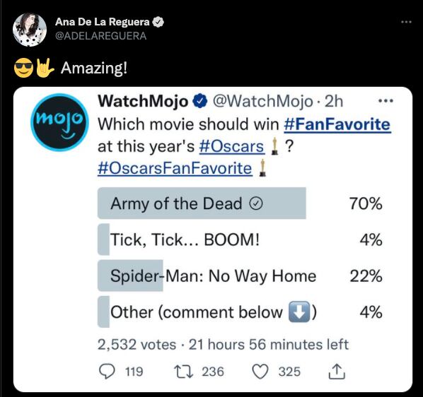 Ana de la Reguera apoya a Army of the Dead