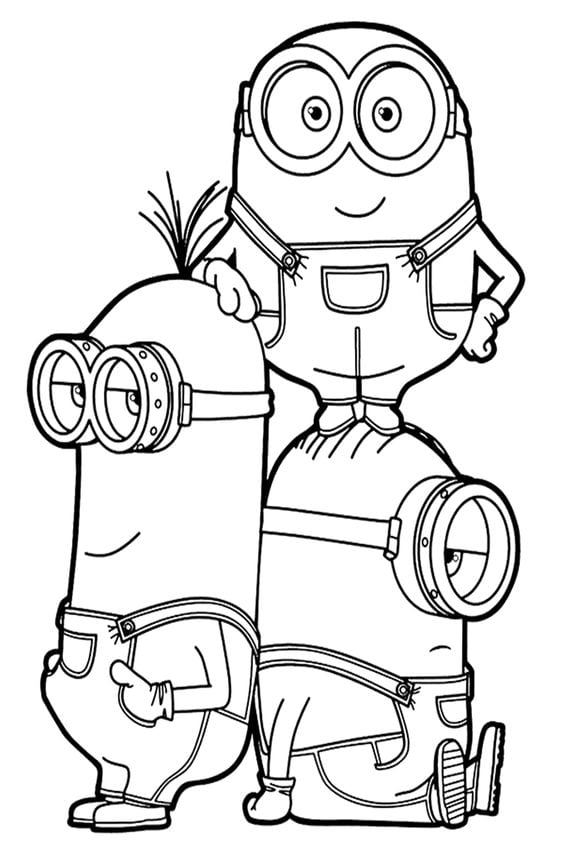 Dibujos de Minions de Mi Villano Favorito 4 para colorear