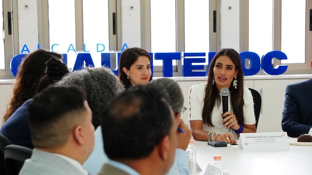 Ale Rojo de la Vega comparte experiencias de gobierno con legisladores de Nueva York.