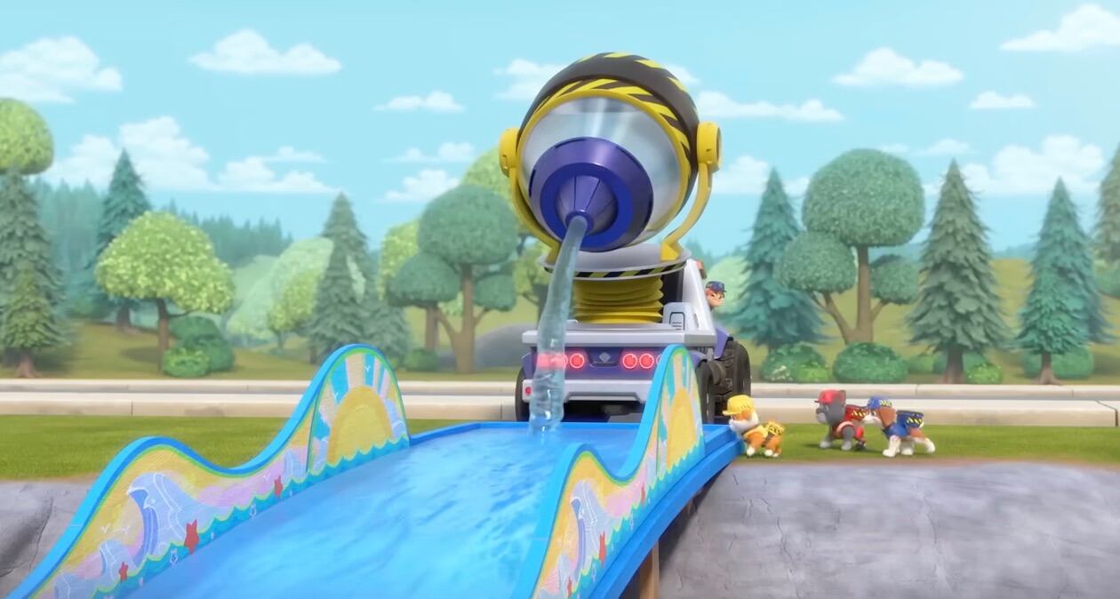 Rubble y Equipo de Paw Patrol por Día de la Toalla