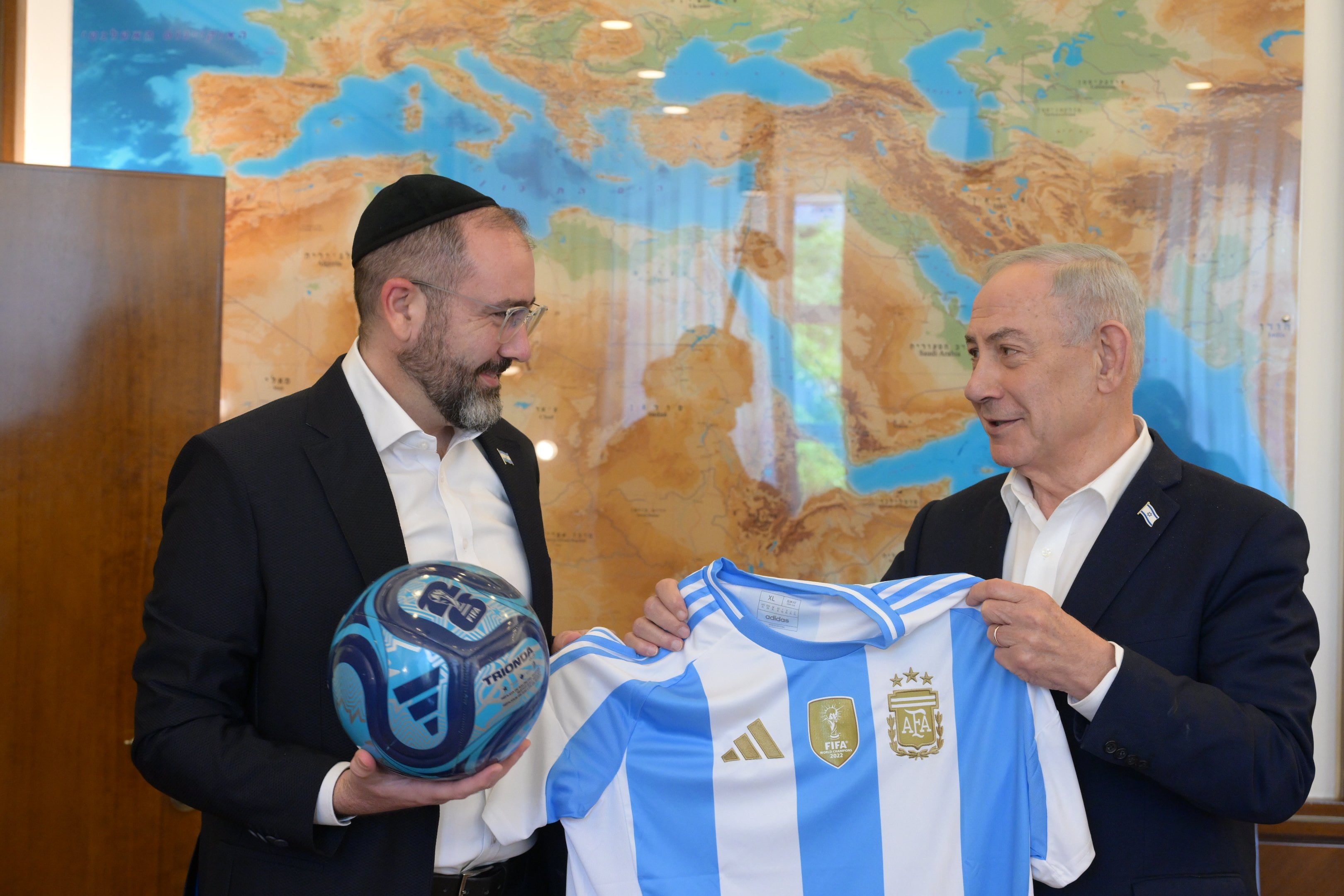 Milei agradece a Netanyahu su respaldo a Argentina rumbo a la final del Mundial 2026
