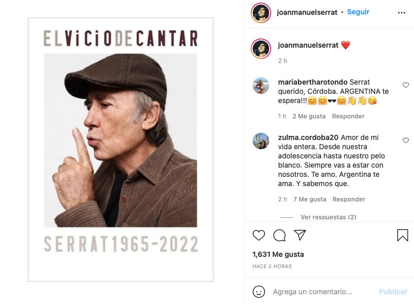 Joan Manuel Serrat se retira