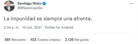 Santiago Nieto reaccioa a Emilio Lozoya