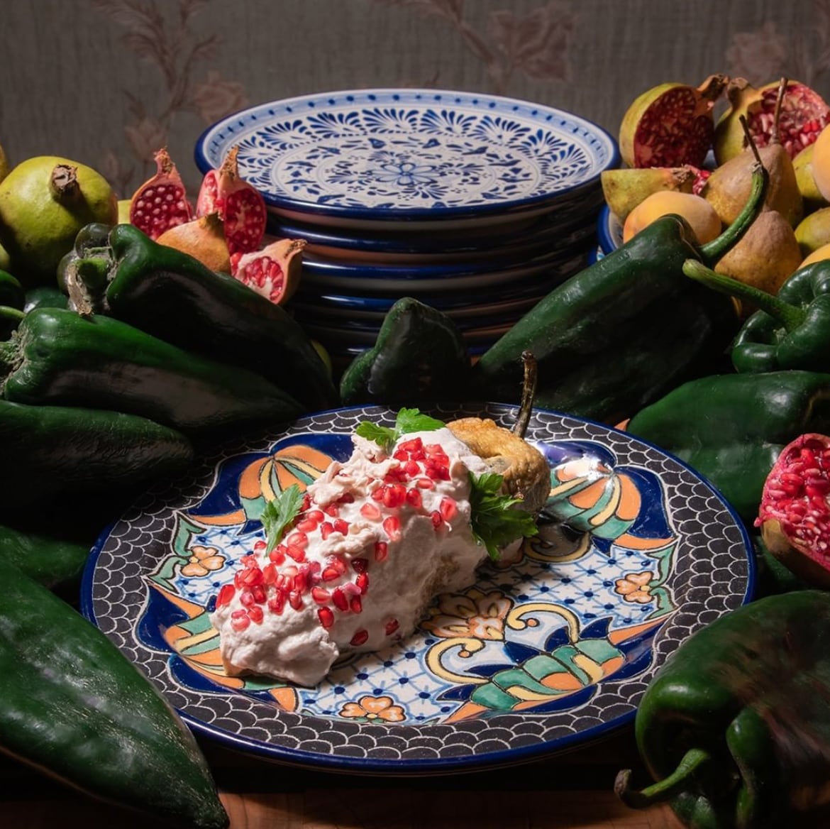 Chiles en nogada en 'Nicos'